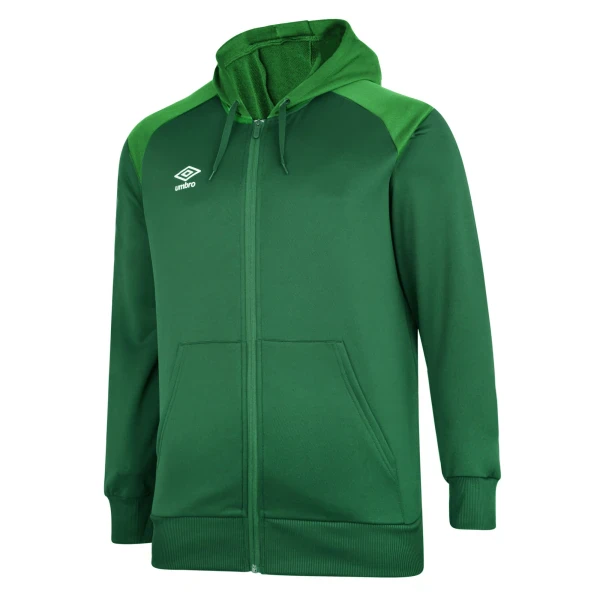 Umbro Zipped Hoody Junior - Lush Meadows / TW Emerald