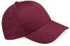 Beechfield 5 Panel Cap- Burgundy