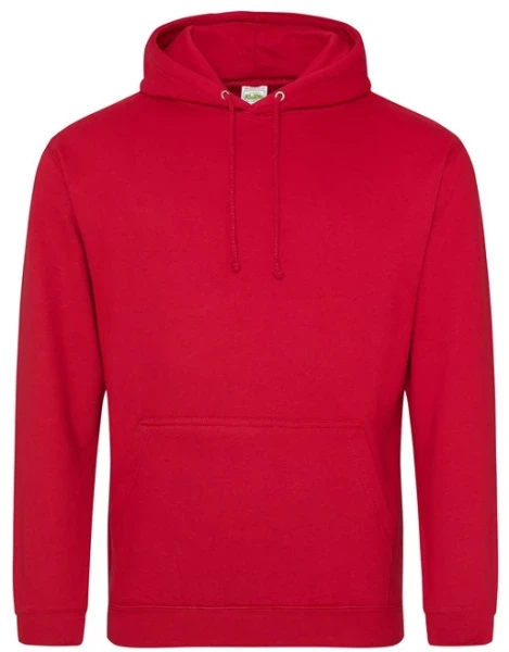 AWDis College Hoodie - Red Hot Chilli