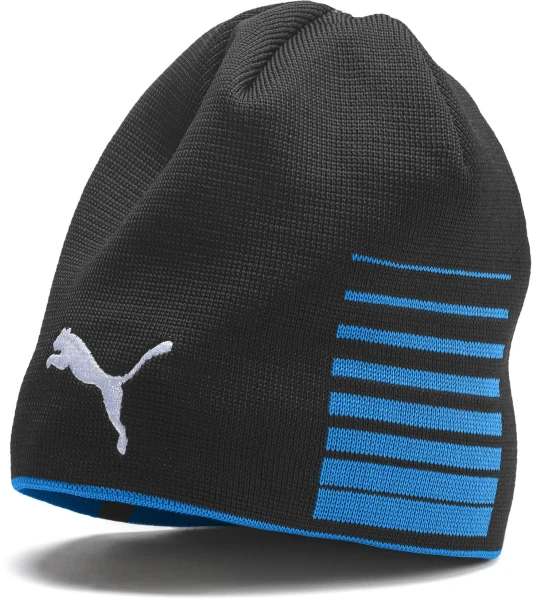 Puma Liga Reversible Beanie - Electric Blue Lemonade / Puma Black