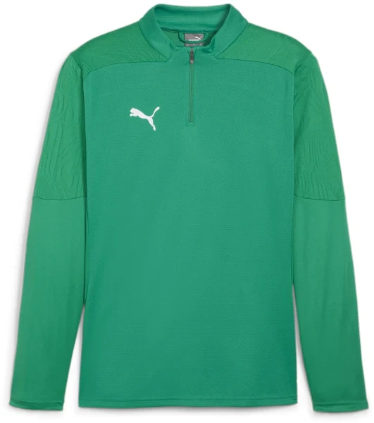 Puma teamFINAL 1/4 Zip Training Top - Sport Green