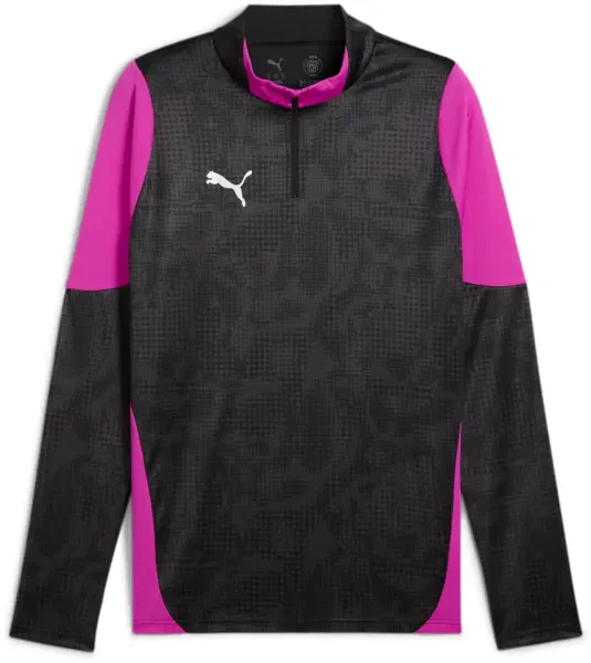 Puma teamCUP 1/4 Zip Training Top - Black / Orchid